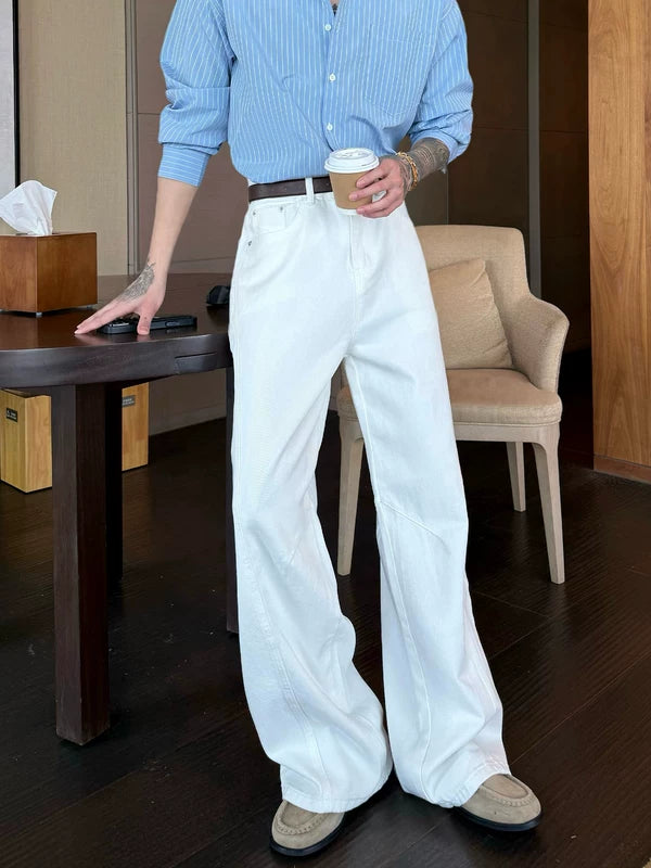 Loose Straight Leg Wide Jeans Pants 3