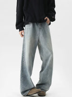 Loose Straight Leg Wide Leg Jeans Pants 3