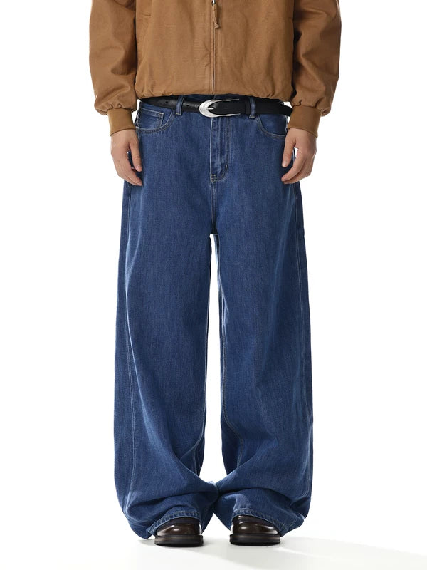 Loose Straight Leg Wide Leg Jeans Pants 4
