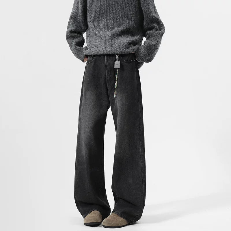 5954237351650,5954237351651,5954237351652,5954237351653,5954237351654, Loose Straight Leg Wide Leg Jeans Pants