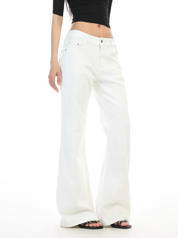 Low-Rise Flared Jeans Pants for Women 3