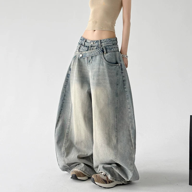 6039533288095,6039533288096,6039533288097,6039533288098, Low Rise Ultra Wide Leg Denim Pants