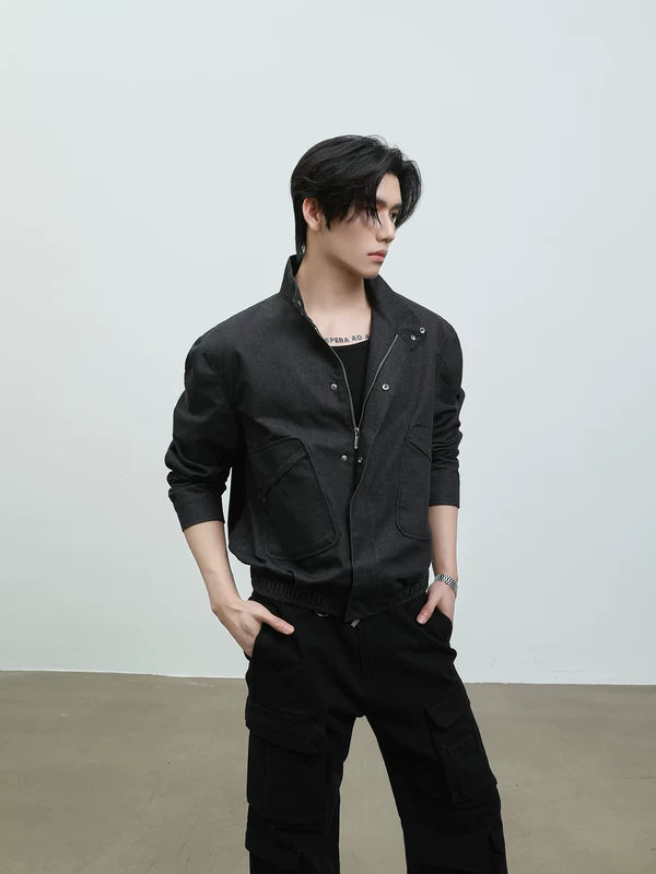 Lyocell Denim Workwear Zip Jacket 2