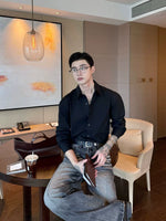 Lyocell Long-Sleeve Fitted Dress Shirt 4