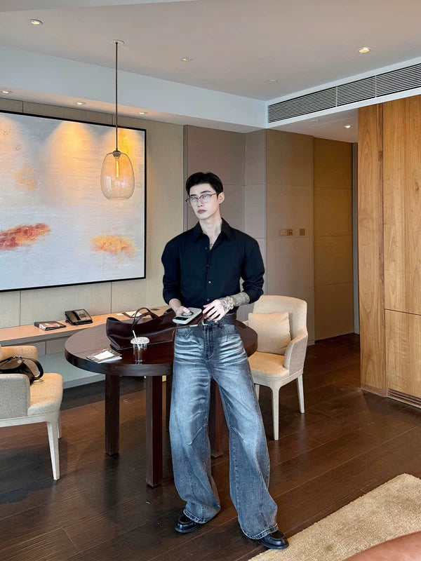 Lyocell Long-Sleeve Fitted Dress Shirt 5