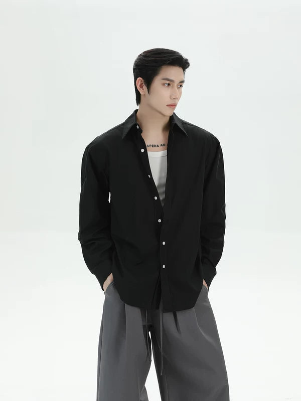 Lyocell Relaxed Fit Long Sleeve Shirt 2