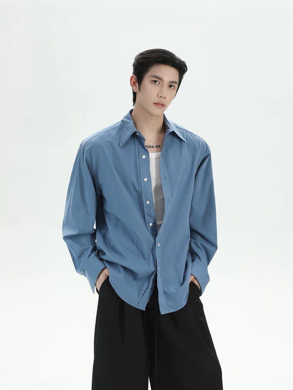 Lyocell Relaxed Fit Long Sleeve Shirt 5