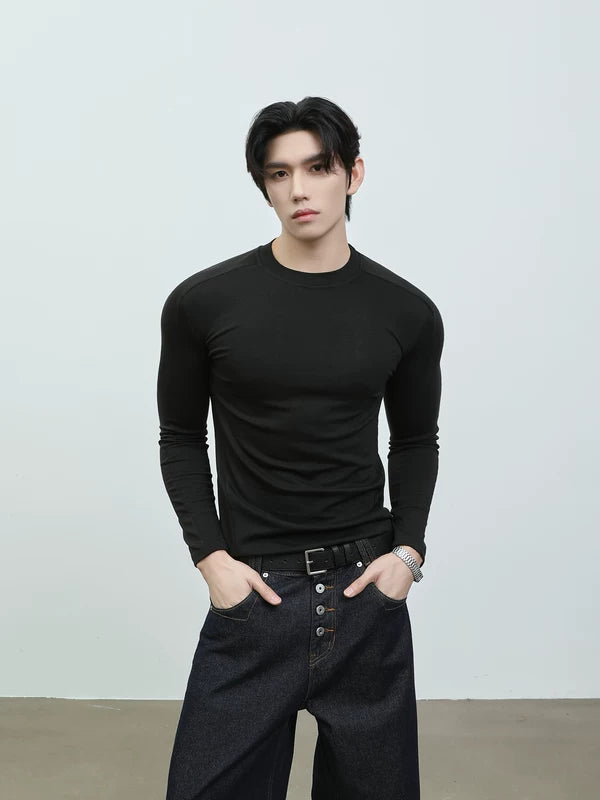 Lyocell Slim Fit Long Sleeve T-Shirt 2