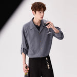 6202231910294,6202231910295,6202231910296,6202231910297, Matte Faux Two-Piece Suit Collar Shirt