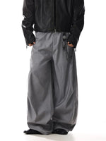 Men’s Wide-Leg Pleated Suit Pants 2