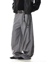 Men’s Wide-Leg Pleated Suit Pants 3