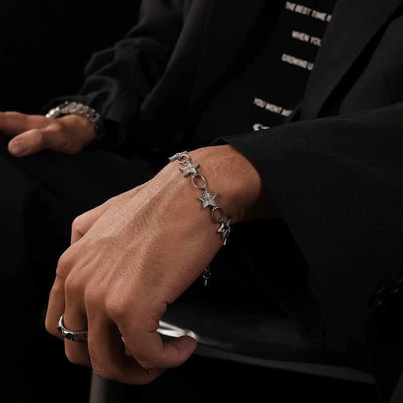 Metal Star Link Chain Bracelet 2