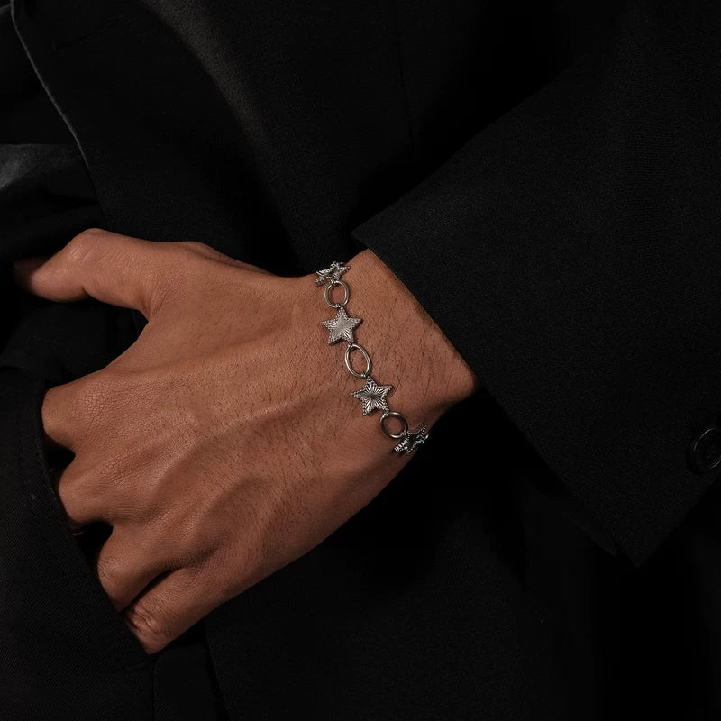Metal Star Link Chain Bracelet 3