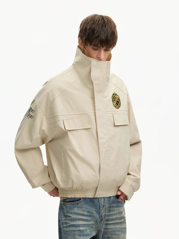 Military Style Boxy Pilot Workwear Jacket 2