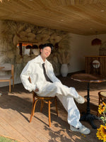 Minimalist Casual Collared Jacket and Pants Set 4