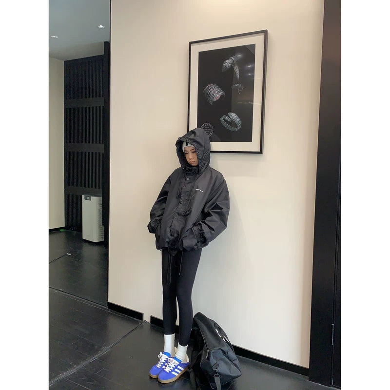 Minimalist Hooded Oversized Jacket for Women 5