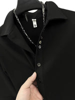 Minimalist Long-Sleeve Button-Down Casual Shirt 4