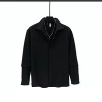 Minimalist Long-Sleeve Casual Shirt