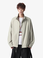 Minimalist Stand Collar Zip Workwear Jacket 5