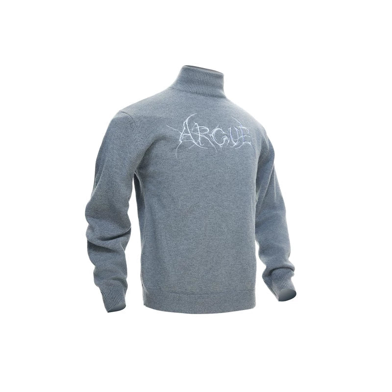 alt_id_1471605204, Modal Wool Mock Neck Slim Sweater