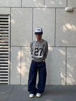 Number 27 V-Neck Knit Pullover Sweater 2