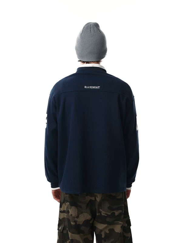 Number Print Long Sleeve Pullover Sweatshirt 5