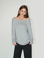 Off-Shoulder Long Sleeve Knit Top 5