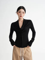 Off-Shoulder Slim Fit Long Sleeve Top 4