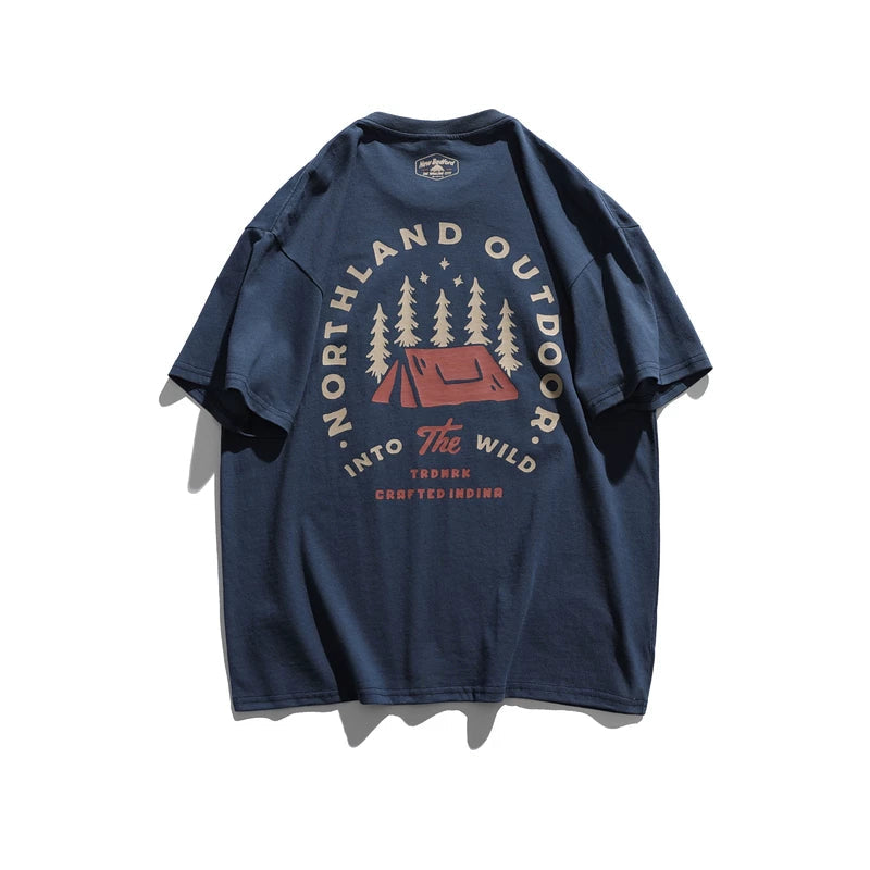 Outdoor Camping Graphic Crewneck T-Shirt 2