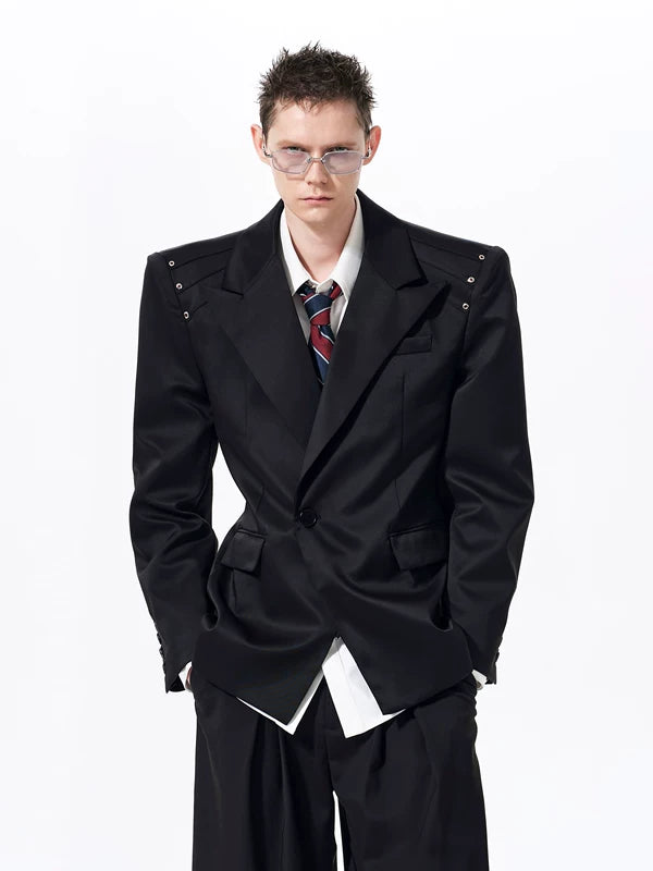 Oversized Casual Suit Jacket and Pants 2