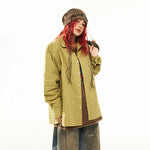 6194036183832,6194036183833,6194036183834,6194036183835, Oversized Plaid Long-Sleeve Shirt Jacket