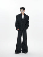 Oversized Pleated Suit Jacket and Pants 3