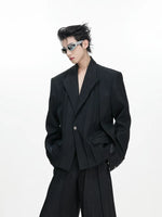Oversized Pleated Suit Jacket and Pants 4