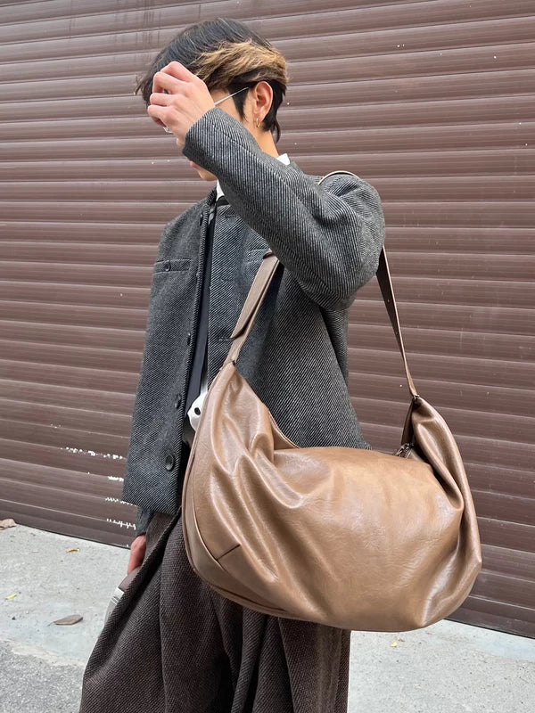 Oversized PU Dumpling Shoulder Tote Bag 2