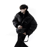 Padded Stand Collar Short Winter Jacket 5