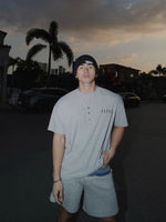 Patchwork Denim Sweat Shorts Pants 3