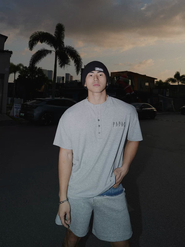 Patchwork Denim Sweat Shorts Pants 3