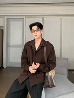 Patchwork Faux Two-Piece Casual Shirt 4