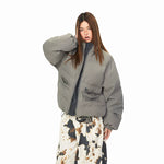 ,1627207:28334,6170201342413,1627207:28334,6170201342411,1627207:28334,6170201342412,1627207:28334,6170201342410,6170201342413,6170201342411,6170201342412,6170201342410, Patchwork Faux Two-Piece Puffer Jacket