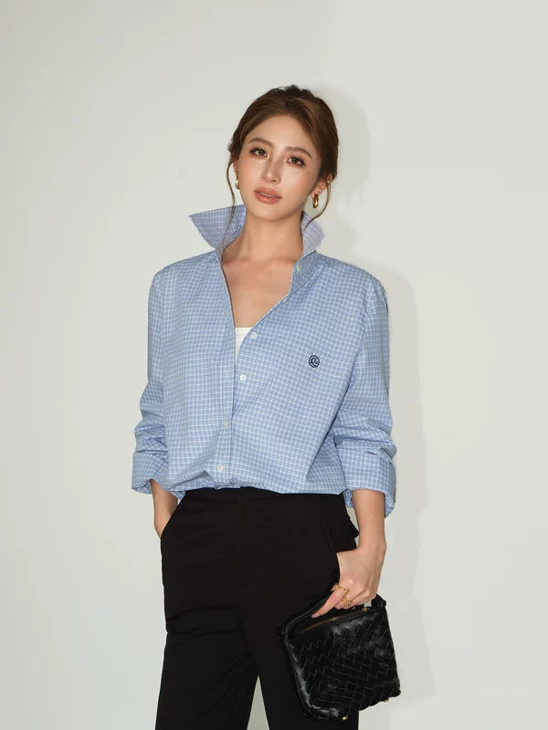 Plaid Button-Down Long Sleeve Shirt 3