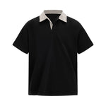 6204030283360,6204030283361,6204030283362,6204030283363, Plaid Collar Faux Two-Piece Shirt