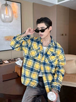 Plaid Double Pocket Long Sleeve Shirt 2
