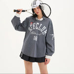 Plaid Graphic V-Neck Oversized Shirt 2