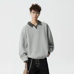 6017516492020,6017516492021,6017516492022,6017516492023,6017516492024,6017516492025,6017516492026, Plaid Layered Collar Pullover Hoodie