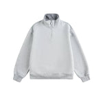 alt_id_9842654558, Plaid Lined Half-Zip Stand Collar Sweatshirt