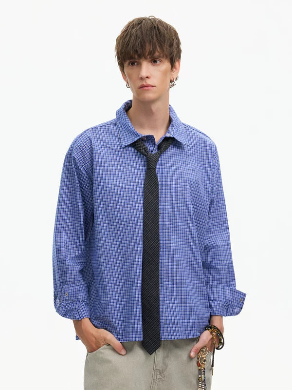 Plaid Long Sleeve Casual Button Down Shirt 2