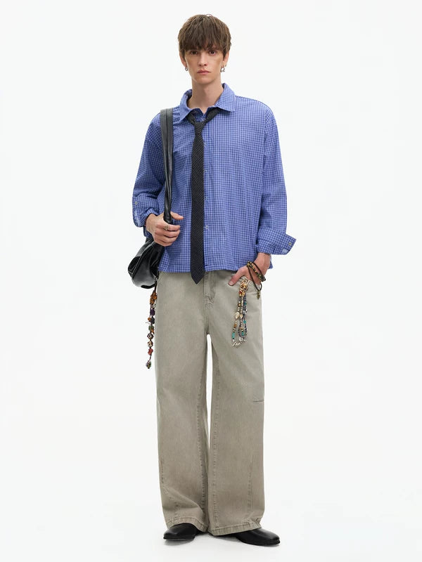 Plaid Long Sleeve Casual Button Down Shirt 5