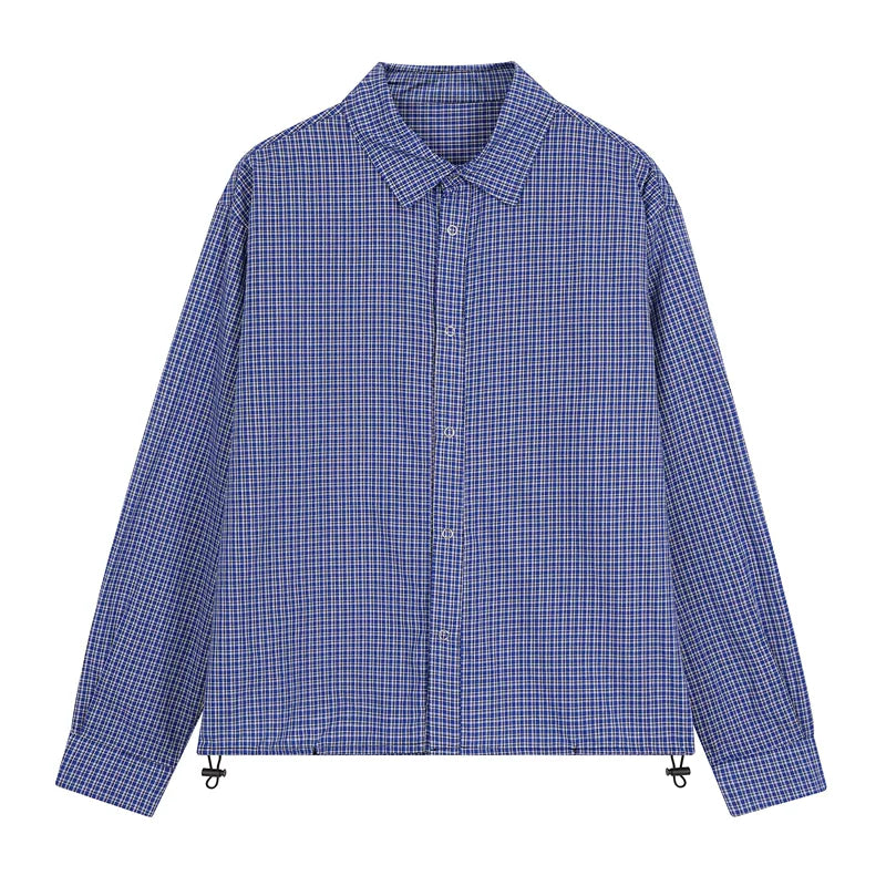 6026890292146,6026890292147,6026890292148, Plaid Long Sleeve Casual Button Down Shirt