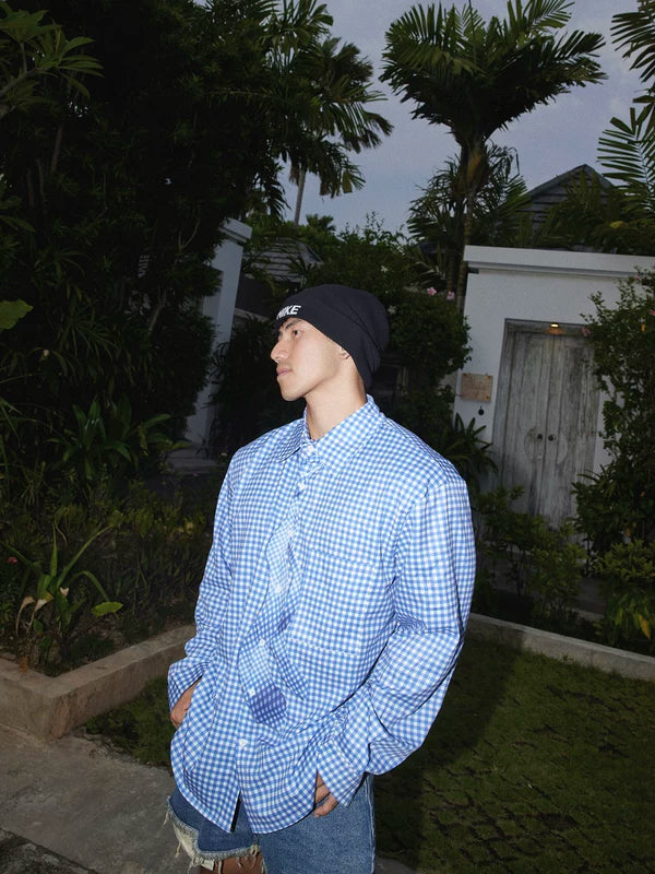 Plaid Long-Sleeve Island Resort Shirt 4