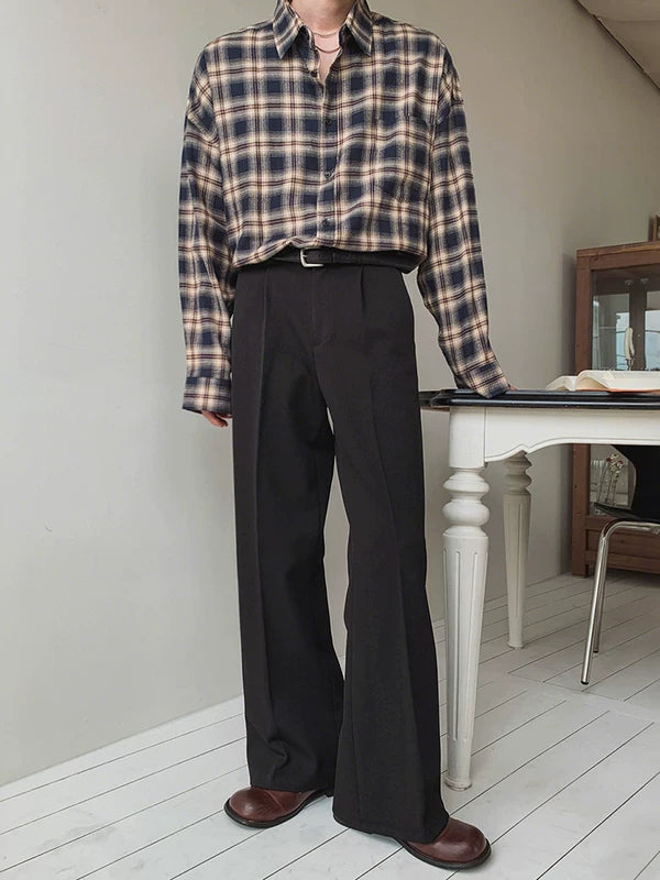 Plaid Oversized Long-Sleeve Casual Shirt 4